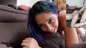 Cherry Adams Takes Rick Adams' Cock During Video Call Amateur Fuck Fest