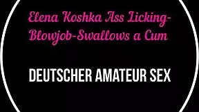 elena koshka rims ass then swallows pov cum after submissive lick