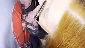 Glory hole surprise: dude nearly bursts watching her deepthroat skills