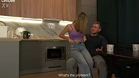 Sit Down While My Wife Showers - Not On My Cock, Cheating With Her Friend's Big Ass In The Bath