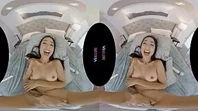 Vrallure Tests Petite Asian Pornstar Avery Black's Toy Vibrator Masturbation Skills