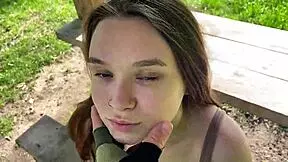 i met this stunning babe online she deepthroated me sloppy on our first park date