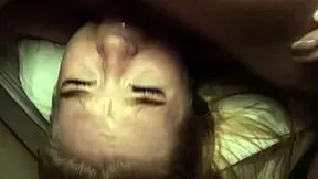 dude can't believe her huge tits bounce while she moans through squirting orgasms