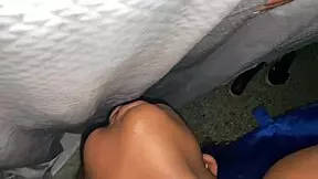 me follin' my stepdaughter's pussy hard since she's home alone