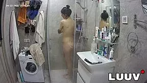 hey alice, flashing those cute tits in the shower?