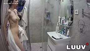 hey alice, flashing those cute tits in the shower?