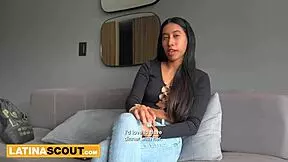 busty 18yo latina slurps producer's monster cock for casting spot