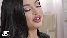 Italian teen Martina Smeraldi rough anal deepthroat squirting orgasms on monster cock petite slut