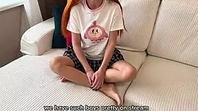 stepdad fills my mouth with cum while boyfriend's load drips from pussy