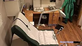 dr tampa's lesbian clinic backstage with hope harper in latex gloves