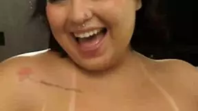 Dessa Hot Gives Total Oral Quickie Backstage Facial Cumshot