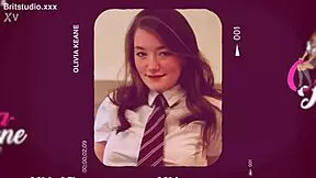 A british student slips fingers into pussy and ass