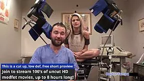 dr tampa's lesbian clinic backstage with hope harper in latex gloves