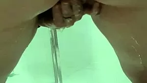 Teen Bends Over Squirts Juicy Piss In Bathroom