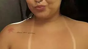 Dessa Hot Gives Total Oral Quickie Backstage Facial Cumshot