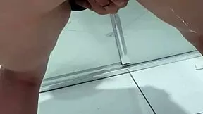 Teen Bends Over Squirts Juicy Piss In Bathroom