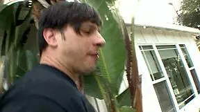 Horny Brunette Teen Takes Deep Creampie in Shaved Pussy