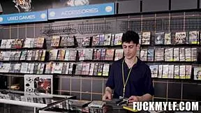 Sarah Arabic milf strokes Daniel's cock with big tits tease