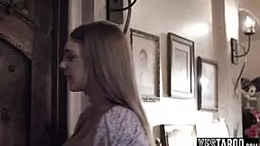 big tits teen babysitter joins me n my curvy milf wife fer a hot threesome!!