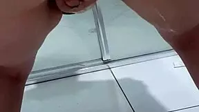 Teen Bends Over Squirts Juicy Piss In Bathroom