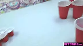 Hot Teen BFFs Rip Clothes For Bisexual Orgy Cock Pound