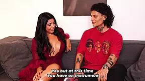 Step Son's Friend Lina Henao Teaches Jordy Fabian Sloppy Blowjob And Huge Tits Fuck With Cumshot