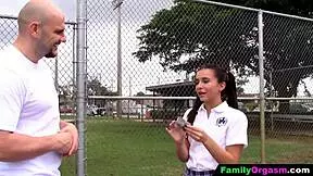 step bro stacks lil school sis bareback after cupcakes 😈 pigtails bouncing small tits out 👅