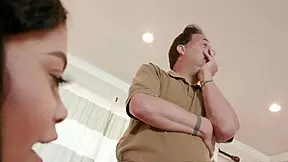 My tiny ebony babysitter Jeni Angel shakes her booty for Eric John