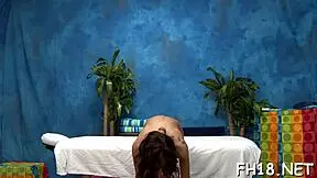 the masseuse gives a nasty oiled nuru massage turning into rough cock sucking and fucking
