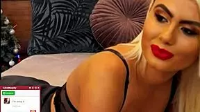 Blonde Mommy Masturbates Seductively Moans Shaved Pussy On Webcam