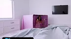 Stepdad binds stepdaughter for kinky car punishment?