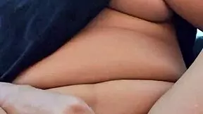 beautiful latina babe spreads legs wide on bed masturbating tight pussy with cucumber