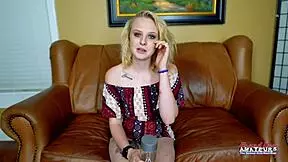 check out bonnie wolf's petite pussy getting banged hard before she swallows cum