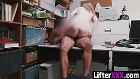 what happens when the shoplifter teen gets dragged to backroom for punishment?