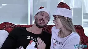 ariana marie rides santa's monster cock deep in my tight teen hole