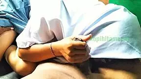 indo schoolgirl slurps cumshot closeup blowjob lesson!