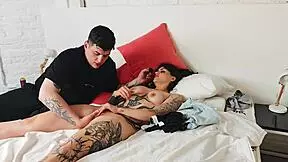 Beautiful Tattooed Pervert Shows How She Masturbates Her Juicy Pussy - Lushers