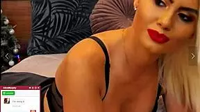 Blonde Mommy Masturbates Seductively Moans Shaved Pussy On Webcam