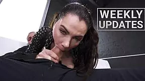 whoa, russian teen alya stark bent over kitchen counter taking black roommate's monster cock doggystyle!