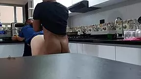 I CONVINCED CHUBBY LATINA EMPLOYEE FOR KITCHEN FUCK SPANKING PART 2