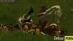 Cowboy ravishes smoking hot blonde teen with deep desire