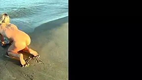 kleo furiosa beach solo wet pussy toes tanned tight ass blue eyes lipstick