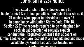 kimber lee young babe gloves handjob titty fuck ball kicking cum on tits