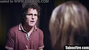 Step-bro worries but cant stop fucking shaved pussy stepsister deepthroat