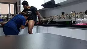 I CONVINCED CHUBBY LATINA EMPLOYEE FOR KITCHEN FUCK SPANKING PART 2