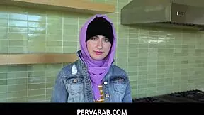 Pervarab Wet Dream: Angeline Red Deepthroats Cock with Tits and Pussy Tease