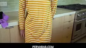 Pervarab Wet Dream: Angeline Red Deepthroats Cock with Tits and Pussy Tease