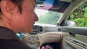 old taxi driver scores hot street sex as his christmas gift from busty latina