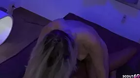 i picked up this german blonde teen at disco for bareback sex at her flat