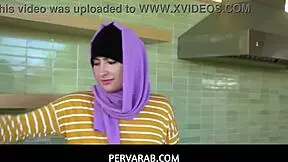 Pervarab Wet Dream: Angeline Red Deepthroats Cock with Tits and Pussy Tease